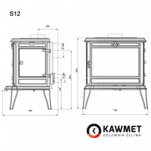 ЧАВУННА ПІЧ KAWMET PREMIUM ATHENA