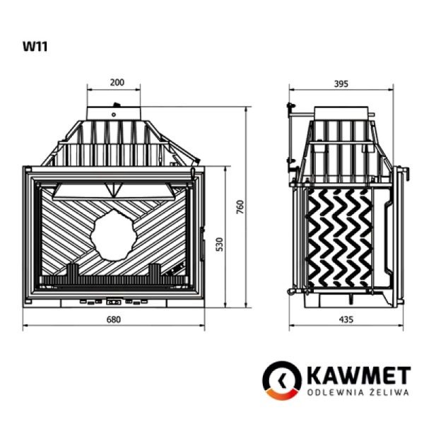 КАМІННА ТОПКА KAWMET W11 (18.1 KW)