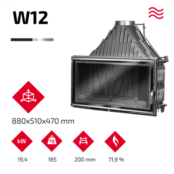 КАМІННА ТОПКА KAWMET W12 (19.4 KW)