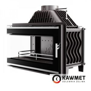 КАМІННА ТОПКА KAWMET W16 С ЛІВИМ СКЛОМ БЕЗ РАМИ (14.7 KW)