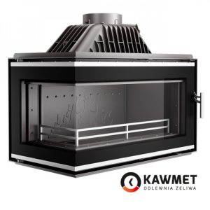 КАМІННА ТОПКА KAWMET W16 С ЛІВИМ СКЛОМ БЕЗ РАМИ (14.7 KW)