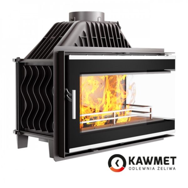 КАМІННА ТОПКА KAWMET W16 З ПРАВИМ БОКОВИМ СКЛОМ БЕЗ РАМИ (14.7 KW)