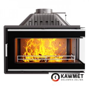 КАМІННА ТОПКА KAWMET W16 З ПРАВИМ БОКОВИМ СКЛОМ БЕЗ РАМИ (14.7 KW)