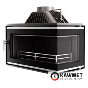 КАМІННА ТОПКА KAWMET W16 З ПРАВИМ БОКОВИМ СКЛОМ БЕЗ РАМИ (14.7 KW)