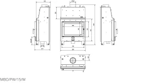 Камінна топка Kratki MBO PW 15