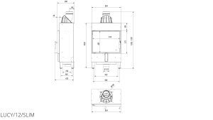 Камінна топка Kratki LUCY 12 SLIM