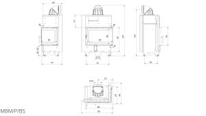 Камінна топка Kratki MBM 10 права BS