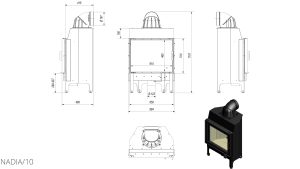 Камінна топка Kratki NADIA 10