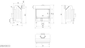 Камінна топка Kratki ZIBI 12 DECO