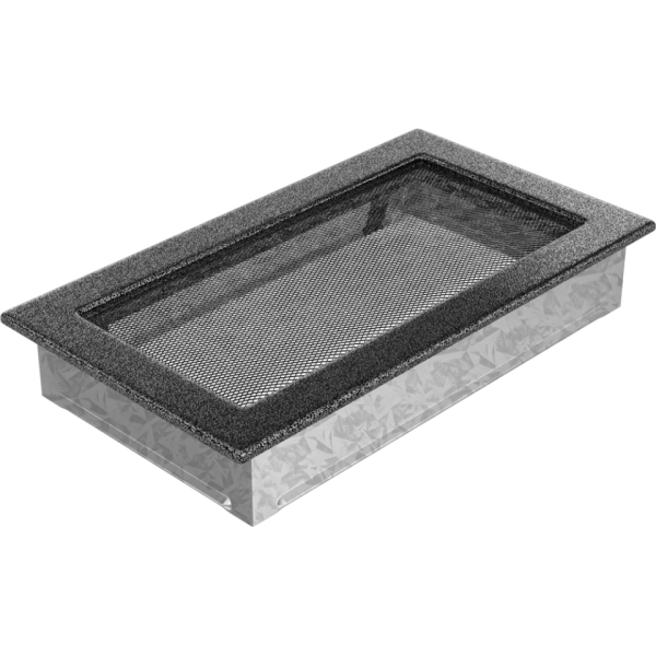 Камінна решітка Kratki чорно-срібна 17×30