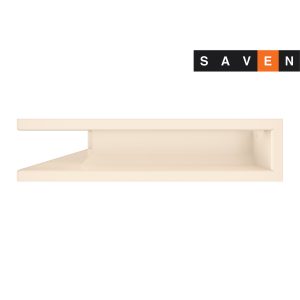 Вентиляційна решітка для каміна кутова ліва SAVEN Loft Angle 90х400х600 кремова