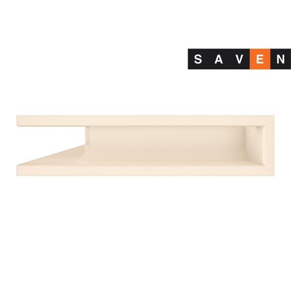 Вентиляційна решітка для каміна кутова ліва SAVEN Loft Angle 90х400х600 кремова