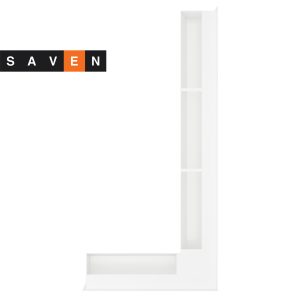 Вентиляційна решітка для каміна кутова права SAVEN Loft Angle 95х950х450 біла