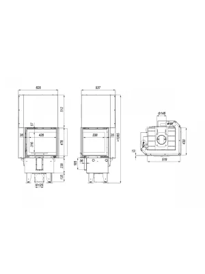 Камінна топка Defro Home INTRA XSM BP Mini G