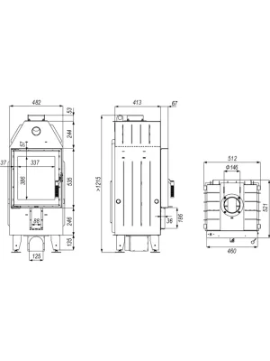 Камінна топка Defro Home INTRA XSM