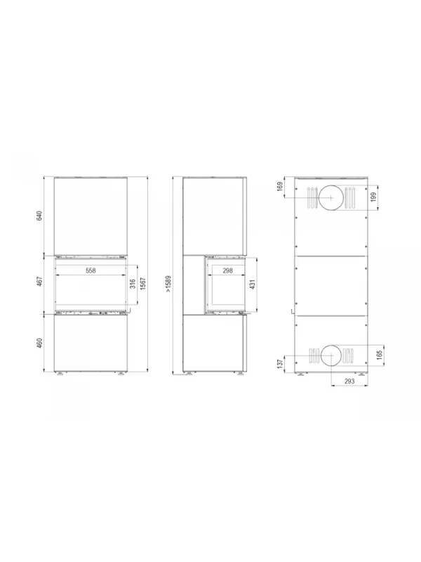 Камінна топка Defro Home INTRA XSM C ver. COMPACT 1 Біла