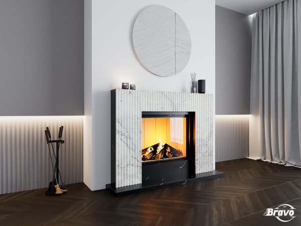 Даллас – Bianco Carrara Venatino + Calacatta Black