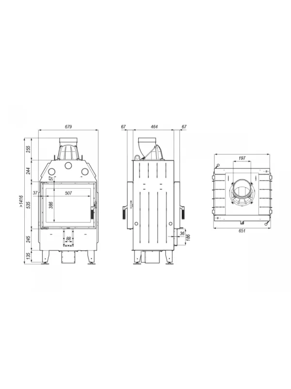 Камінна топка Defro Home INTRA SM T