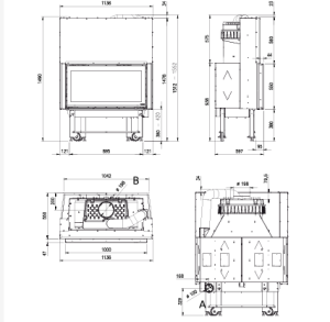 Камінна топка  La Nordica MONOBLOCCO 1000 EVO