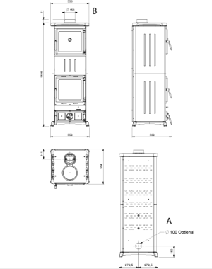 Камінна піч La Nordica NOVA FORNO – STEEL 