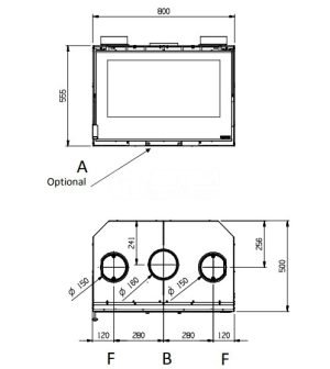 Камінна топка La Nordica INSERTO 80 EPS WIDE