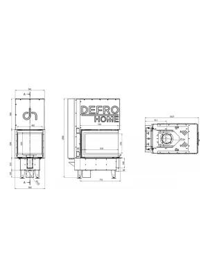 Камінна топка Defro Home INTRA SM U G