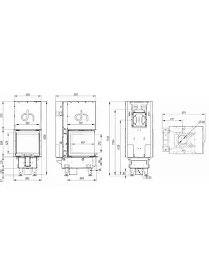 Камінна топка Defro Home INTRA XSM U G