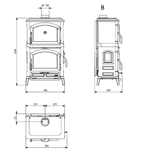 Камінна піч La Nordica ISOTTA FORNO EVO