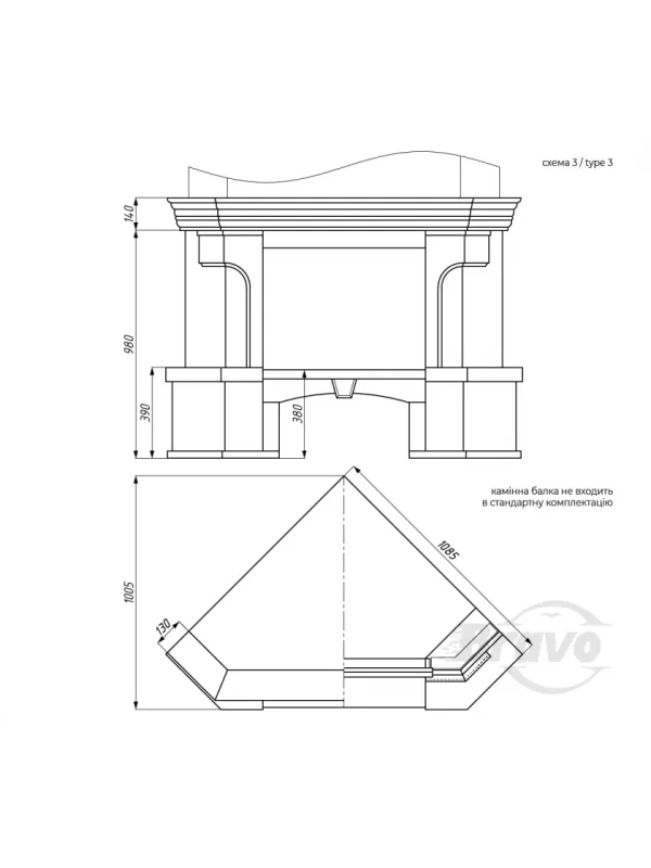 Порто – Daino Reale + Emperador Dark