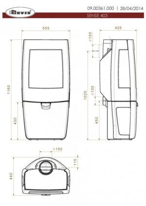 Чавунна Піч Dovre Sense 403