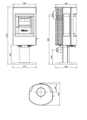 Чавунна Піч Dovre Astro 4 CB/P