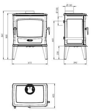 Чавунна Піч Dovre TAI 45WD