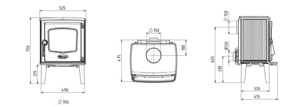 Чавунна Піч Dovre 525 CB