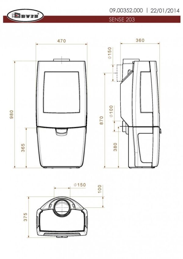 Чавунна Піч Dovre Sense 203