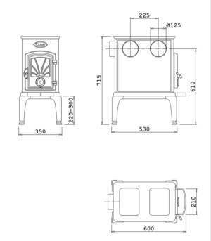 Чавунна Піч Dovre 40 CBS