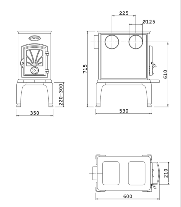 Чавунна Піч Dovre 40 CBS