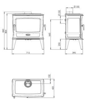 Чавунна Піч Dovre TAI 55WD