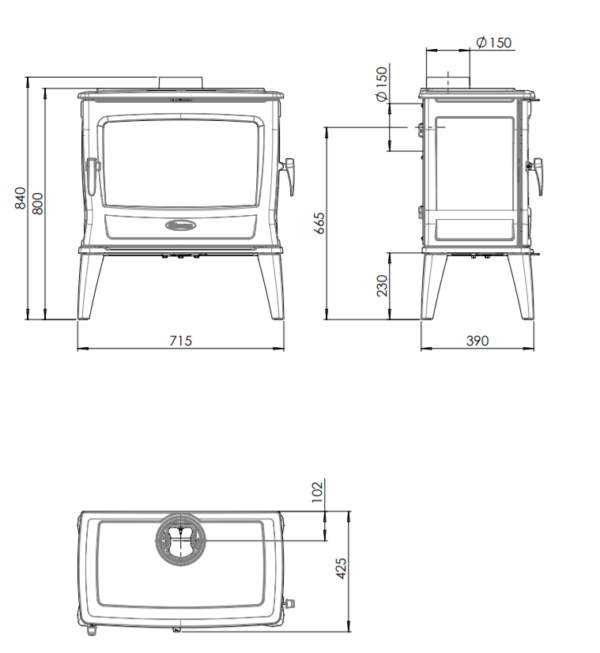 Чавунна Піч Dovre TAI 55WD