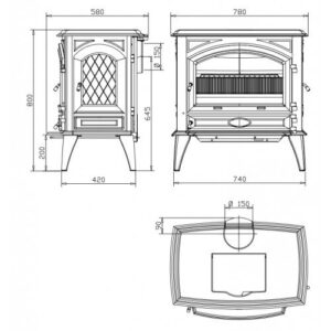 Чавунна мульти Піч Dovre 760 GM