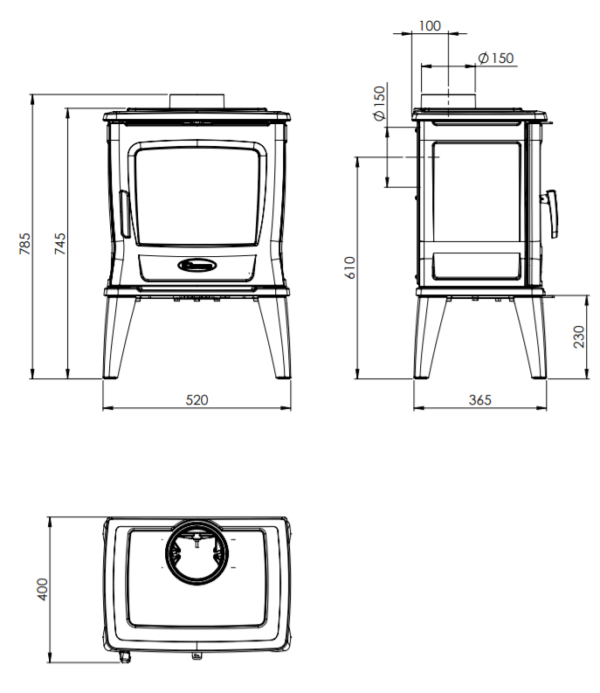 Чавунна Піч Dovre TAI 35W