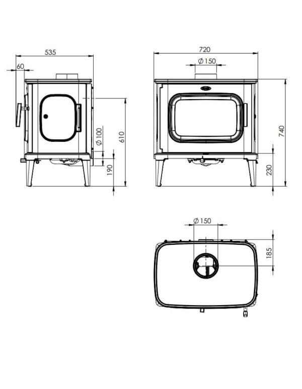 Чавуна піч Dovre Saga 301