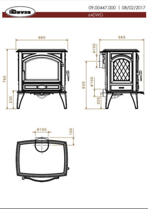 Чавунна Піч Dovre 640 WD