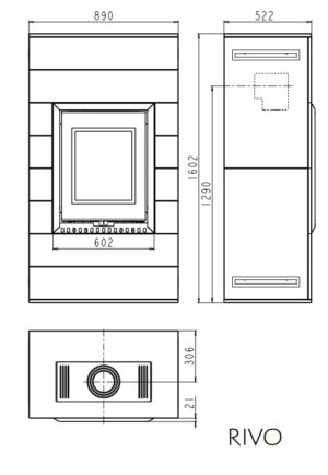 Камін Thorma RIVO set white