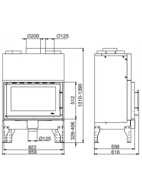 Камінна топка Uniflam 860 EVO