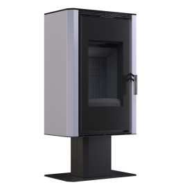 Сталева піч BOKAR Aston FD 4380 ( 9,0 кв ) black ceramatex