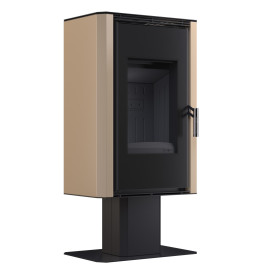 Сталева піч BOKAR Aston FD 4380 ( 9,0 кв ) black ceramatex