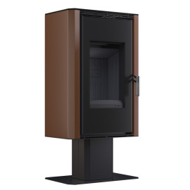 Сталева піч BOKAR Aston FD 4380 ( 9,0 кв ) black ceramatex