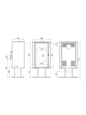 Сталева піч Defro Home SOLUM TOP