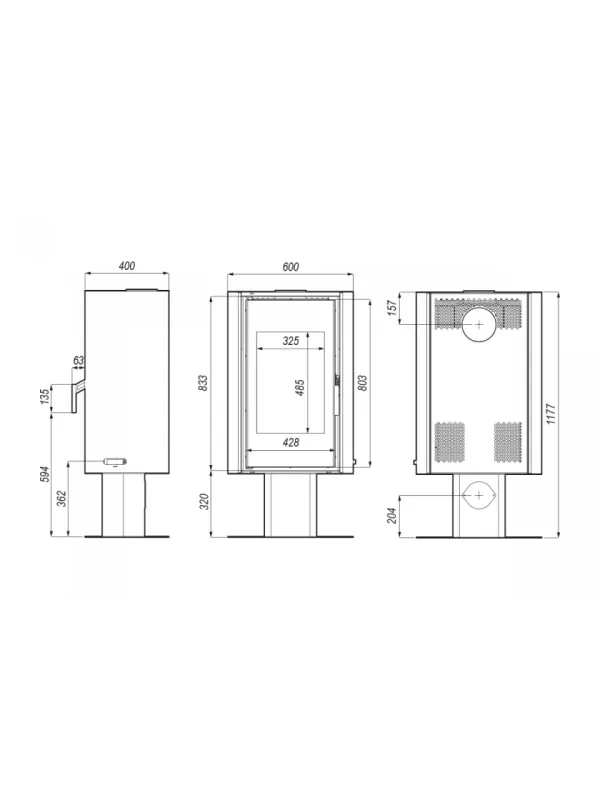 Сталева піч Defro Home SOLUM TOP