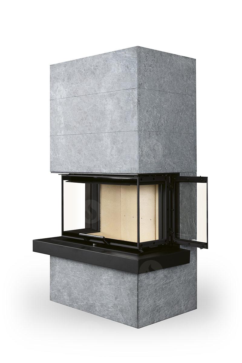 ROMOTOP – CARA C 02 – дизайнерський камін в облицюванні з каменю